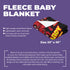 Personalized Baby Superhero Blanket – Custom Name & Birthdate | Funny Red Hero Style